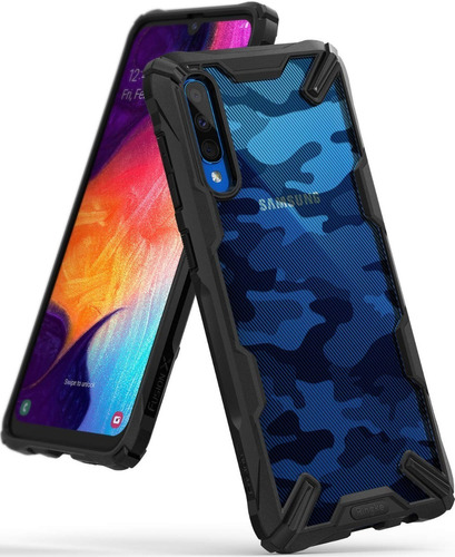 Funda Case Ringke Fusion X Design Para Samsung A50 Bumper