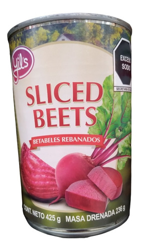 Betabel Natural Rebanado Sliced Beets Importado