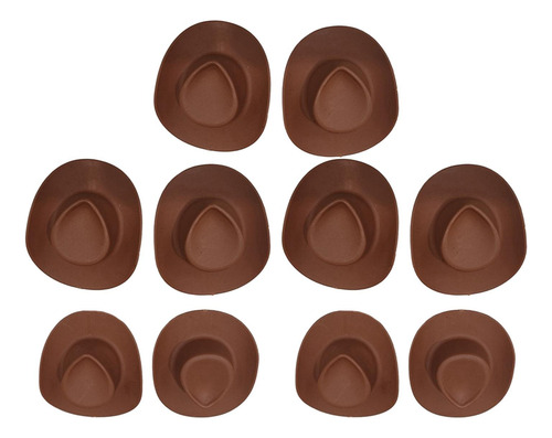 10 Uds Sombrero De Vaquero En Miniatura Sombrero Para