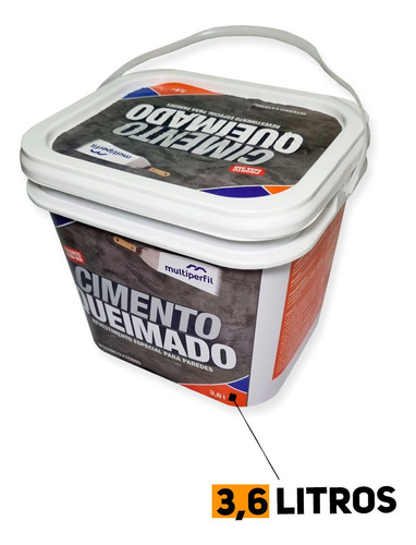 Efeito Cimento Queimado Pronto Pra Uso 3,6l Queimado Escuro