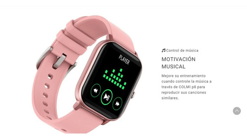 Smartwatch Colmi P Series P8 1.69" caja de aleación black, malla black de silicona