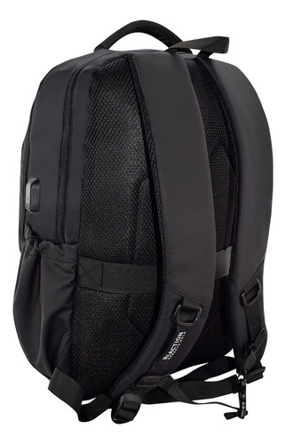 Mochila Kenneth Cole® New York Porta Laptop Impermeable Lujo Color Negro Diseño De La Tela Lisa