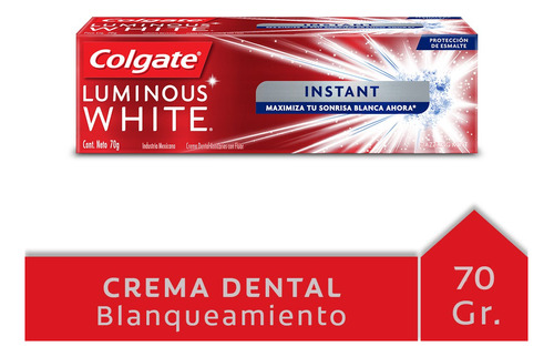 Pasta Dental Colgate Luminous White Instant En Cre Colgate