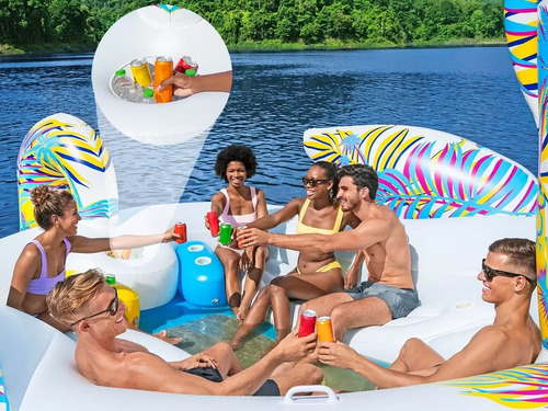 Isla Inflable Paradise Dreams Unicornio Gigante H2ogo