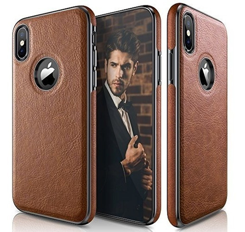 Funda iPhone X, Lohasic Ultra Delgado Y Fino De Cuero De Pri