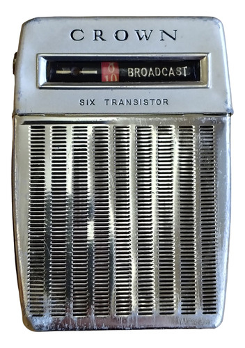 Antigua Radio Portátil Am De 1967 Crown Tr-680 Funciona (Usado)