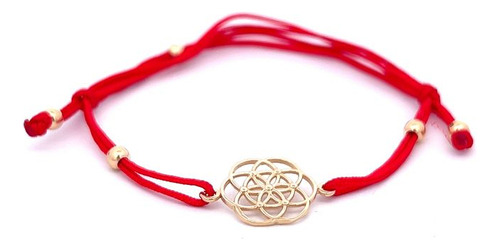 Pulsera De Oro Amarillo 18k Mandala Calada