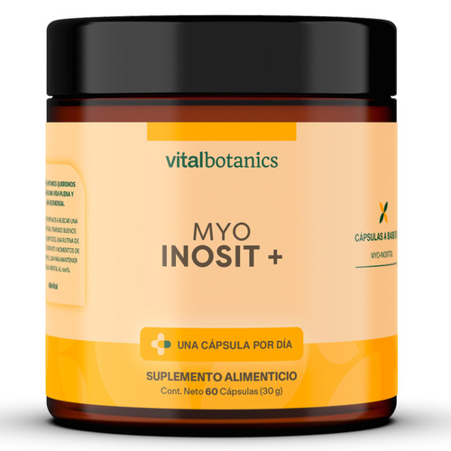 Inositol Puro 500mg Suplemento 60 Caps | Vitalbotanics Sabor VTL_INSTL_60