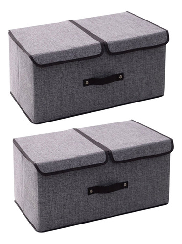 2 Cajas Organizadoras Plegables Closet Ropa 49*28*24 Cm