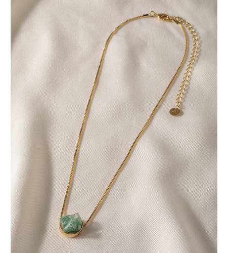 Colar Feminino Mini Round Quartzo Verde Calm