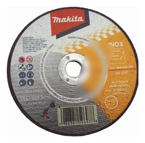 Disco Abrasivo Corte Inox 3 X 3/8 Pqt 5 Pzs Makita D75661