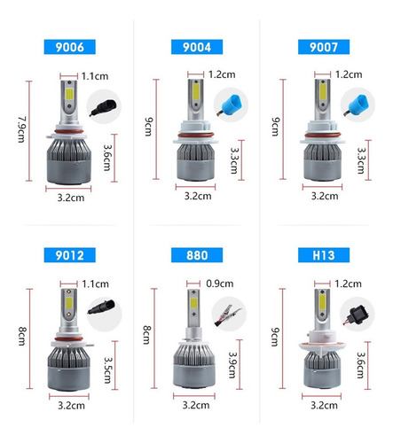 Cd: Kit Faros Delanteros Led Luz Alta Y Luz Baja Para Kia