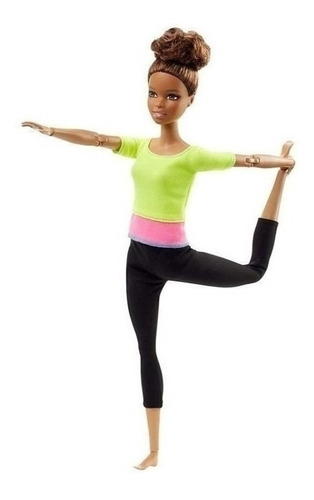 Imagem 3 de 7 de Barbie Articulada To Move Top Amarelo Morena Ms Sj