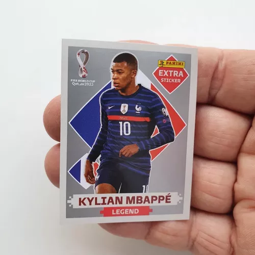 FIGURINHA MBAPPÉ ESPECIAL VICE CAMPEÃO DA COPA DO MUNDO 2022 PRATA  EXCLUSIVA