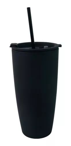 Vaso 800ml Mate Sin Personalizar Acrílico + Popote