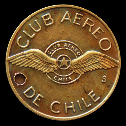 ¬¬ Medalla Club Aéreo De Chile Año 1958 Zp (Usado)