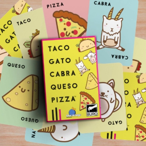 Juego De Mesa Cartas Taco Gato Cabra Queso Pizza Buro +8