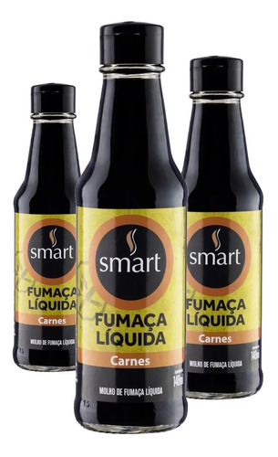 3x Fumaça Liquida Carnes Smart 148ml