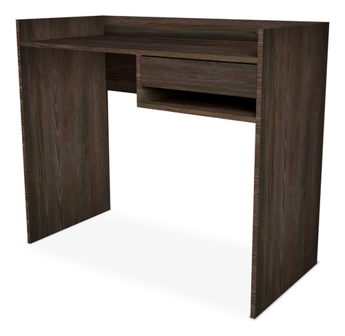 Escritorio Wengue Moderno Oficina Pc 95cm 1 Cajon Er95