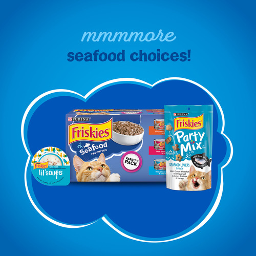 Purina Friskies Seafood Bolsa 30 Libras Salmón, Atún Camarón