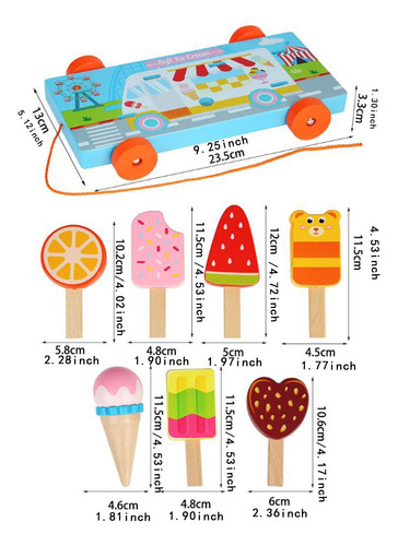 Brinquedo De Sorvete Brinquedo De Mentira Montessori Cozinha