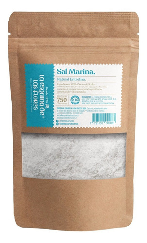 Imagen 1 de 7 de Sal Natural Entrefina 750 Gr - Esquina De Las Flores