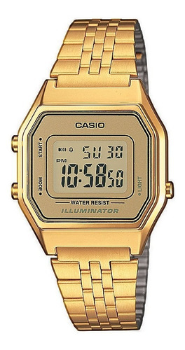 Reloj Retro Casio Dorado La680 Gold Mujer