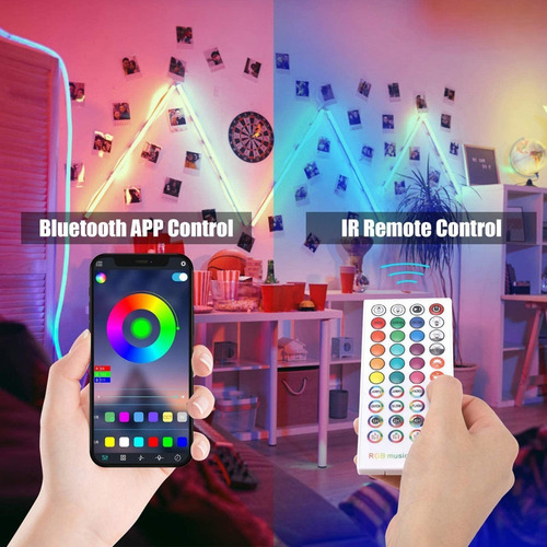 Z Luminosas Led Decoración Adorno Luces 15 Metros Bluetooth