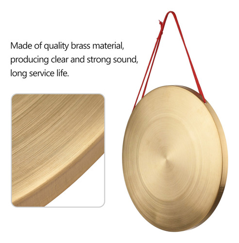 Platillos Gong De Cobre Y Latón De 30 Cm Con Instrumento Pla