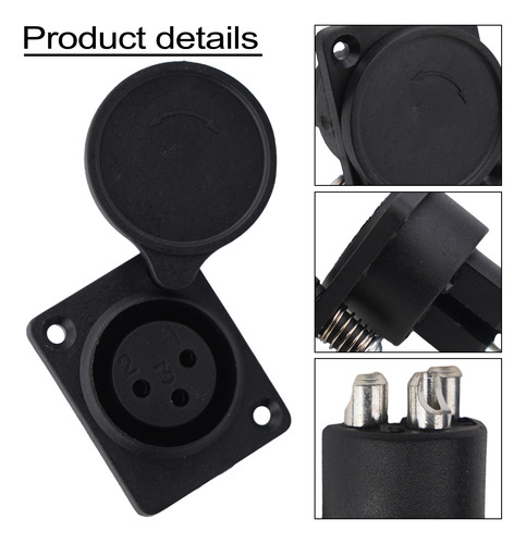 Conector De Enchufe Hembra Xlr De 3 Pines