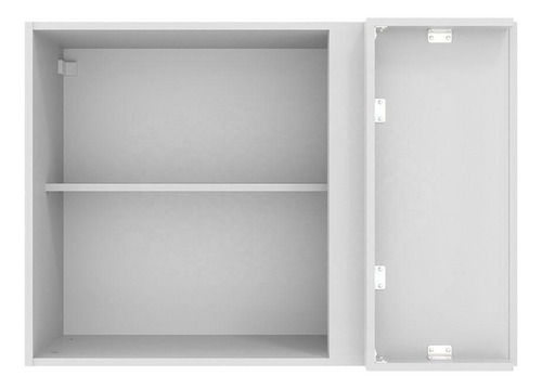 Alacena Gabinete Superior Cocina Madesa Agata 80cm Color Blanco y Crema