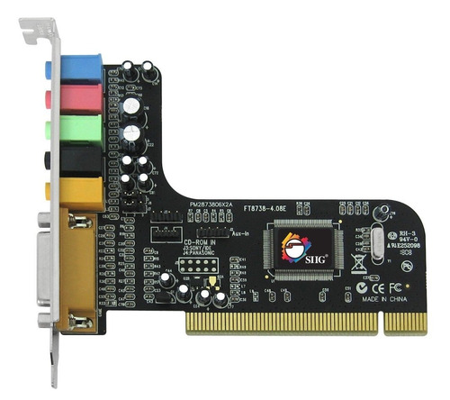 Tarjeta De Sonido  Cmi 8738 Pci 5.1