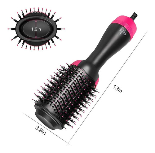 Rizadora Cabello Cepillos De Aire Caliente Cepillo Moldeador
