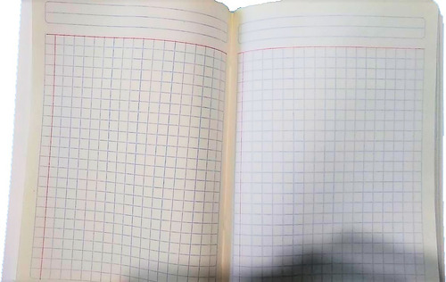 Cuaderno Francés Scribe Grapa 100 Hojas Cuadro Grande 5 Pzs