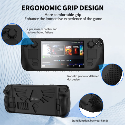 Funda Protectora Blanda De Silicona Para Valve Steam Deck