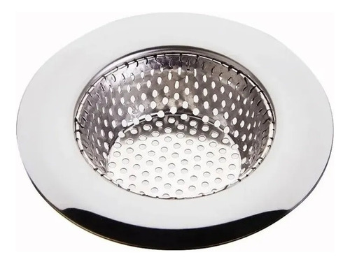 Ralo Para Pia Em Inox Cozinha Borda  9 Cm Diâmetro Cor 0674