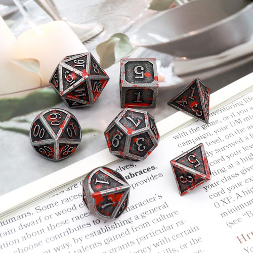 Dados De Juego De Rol Para Dnd, 7 Piezas De Dados Poliédrico