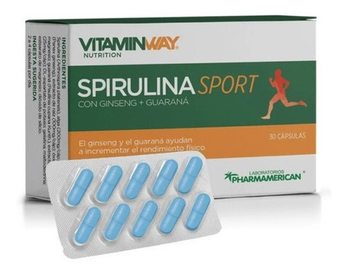 Vitamin Way Spirulina Sport Energizante Con Ginseng X30 Comp