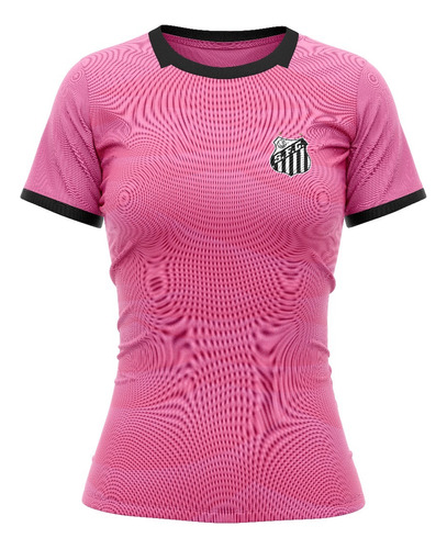 Camiseta Santos Outubro Rosa Oficial Feminina Aster