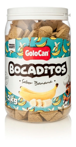 Bocaditos Golocan Snack Perros Banana X 2kg- Petit Pet Shop