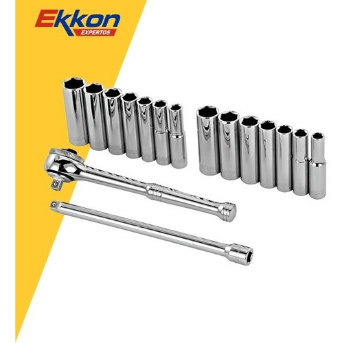 Juego Set Herramientas Stanley 16 Pzas Bocallaves 1/4 89-199
