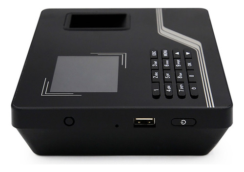 Reloj Checador Asistencia Para Huella Digital Usb Biométrico Color Negro
