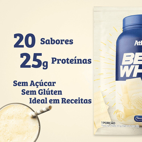 Best Whey Atlhetica Nutrition Sachê Chocolate Branco