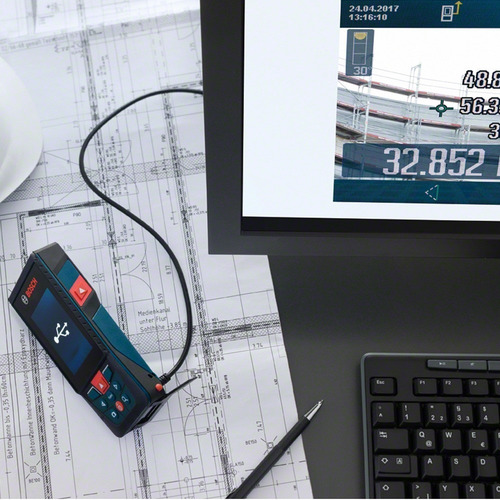 Imagem 4 de 5 de Trena Medidor De Distância A Laser Glm 120c Bosch 0601072fg0