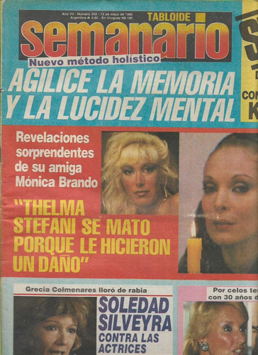 Semanario / Nª 359 / Año 1986 / Soledad Silveyra /  Stefani