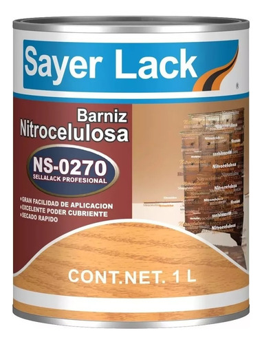 Sellador Ns-270 Nitrocelulosa Sellalack Profesional 1lt