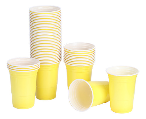Vaso Desechable, 50 Unidades, 450 Ml, Juego De Fiesta De Plá