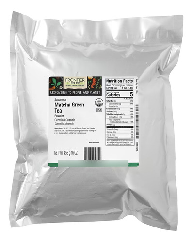 Frontier Co-op Matcha Té Verde Orgánico Japonés X 453gr