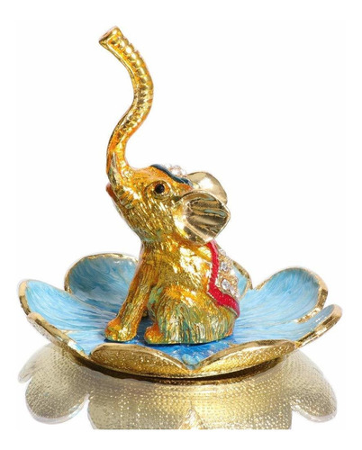 Figura Decorativa Diseño Elefante Color Dorado