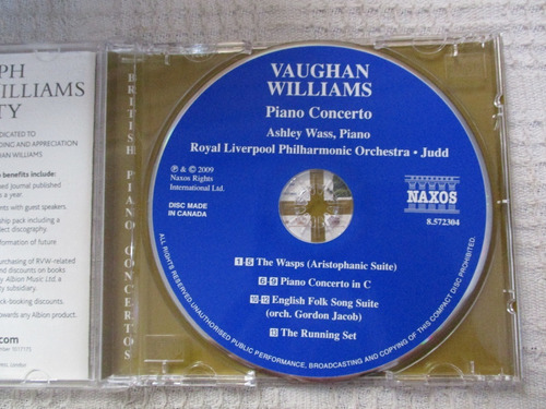 Imagen 6 de 7 de Vaughan Williams - Piano Concerto. Ashley Wass. James Judd
